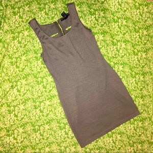 Planet Gold Couture Chic gray dress